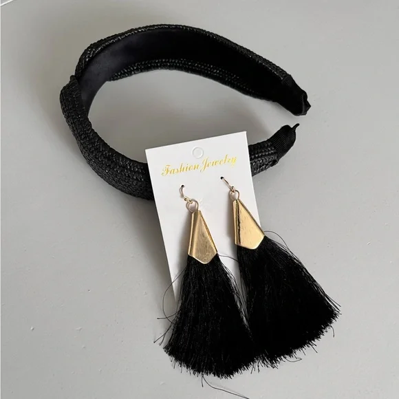 WOVEN HEADBAND & EARRINGS bundle | NWT - Picture 2 of 10